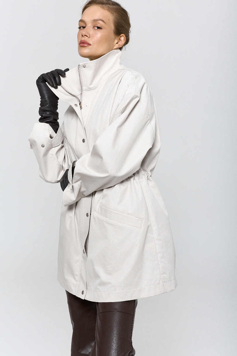 Ветровка из хлопка с пропиткой со съемным утеплителем