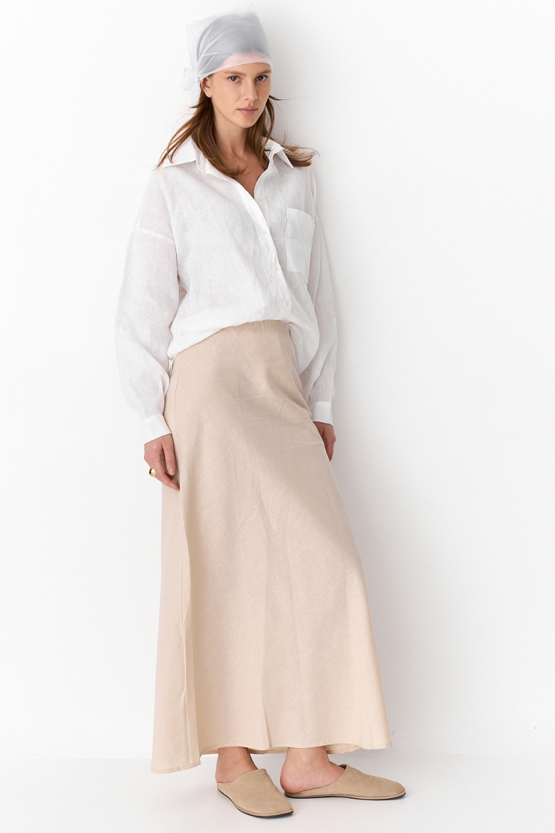 Рубашка изо льна оверсайз 