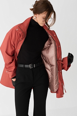 Ветровка из тенсела с хлопком со съемным утеплителем