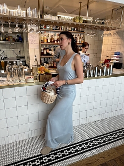 Платье-майка из вискозы с многослойным эффектом 