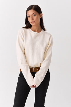 Свитер букле из хлопка