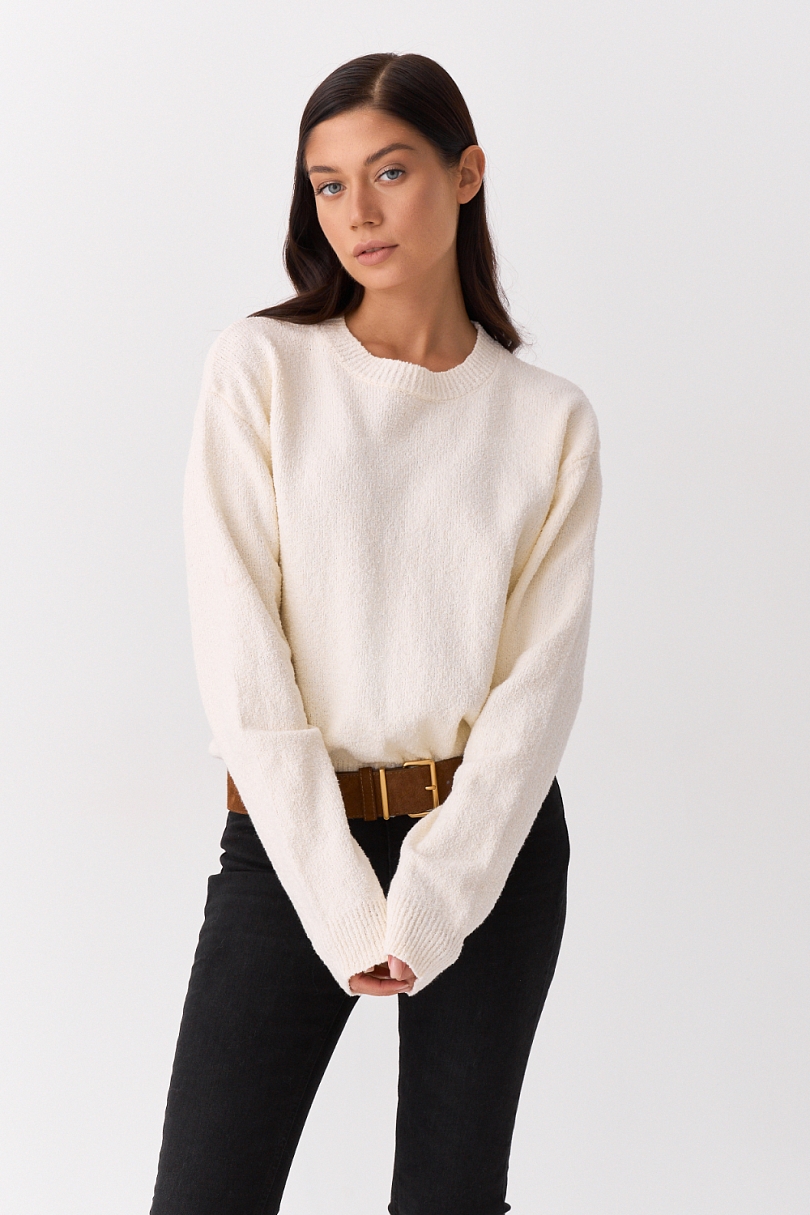 Свитер букле из хлопка