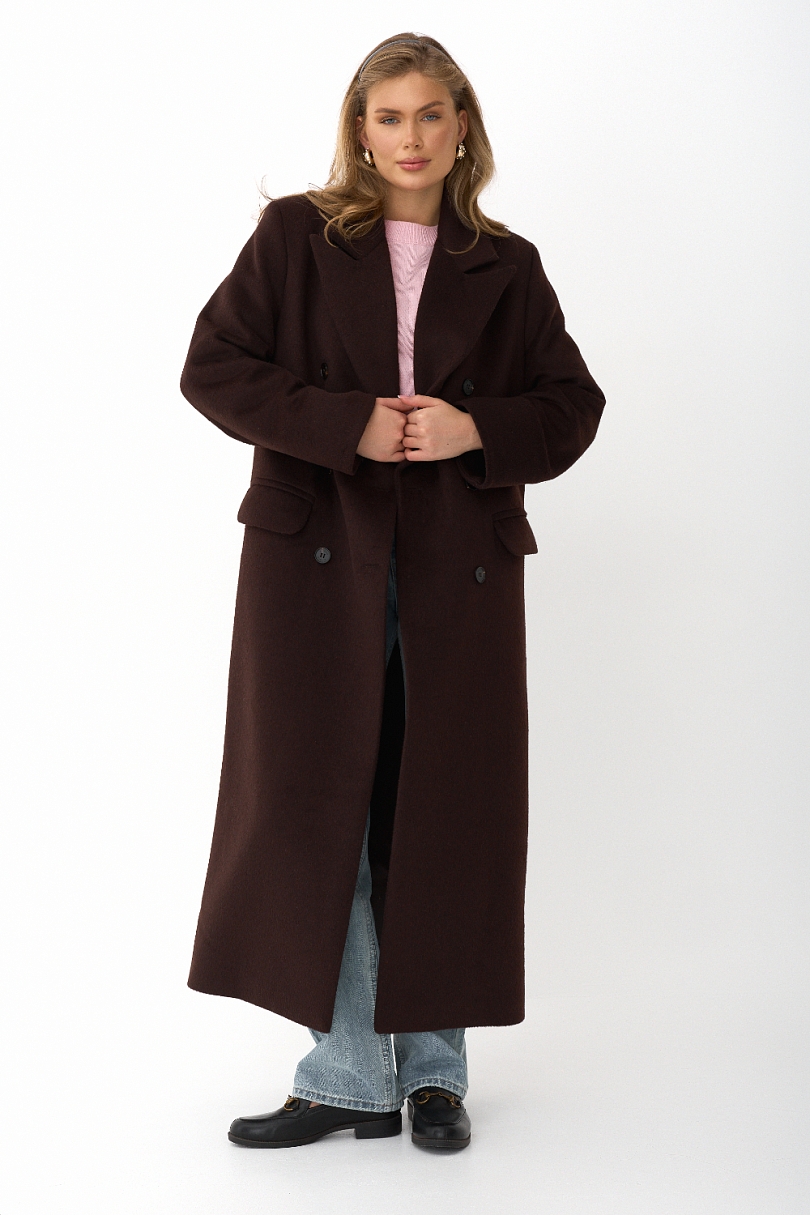Пальто из шерсти оверсайз