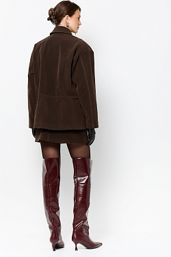 Парка из экозамши на молнии