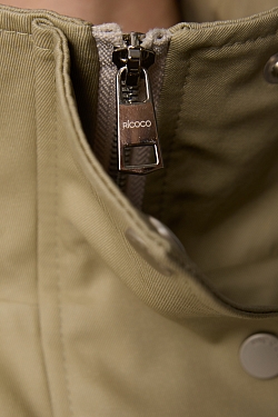 Ветровка с асимметричной планкой со съемным утеплителем