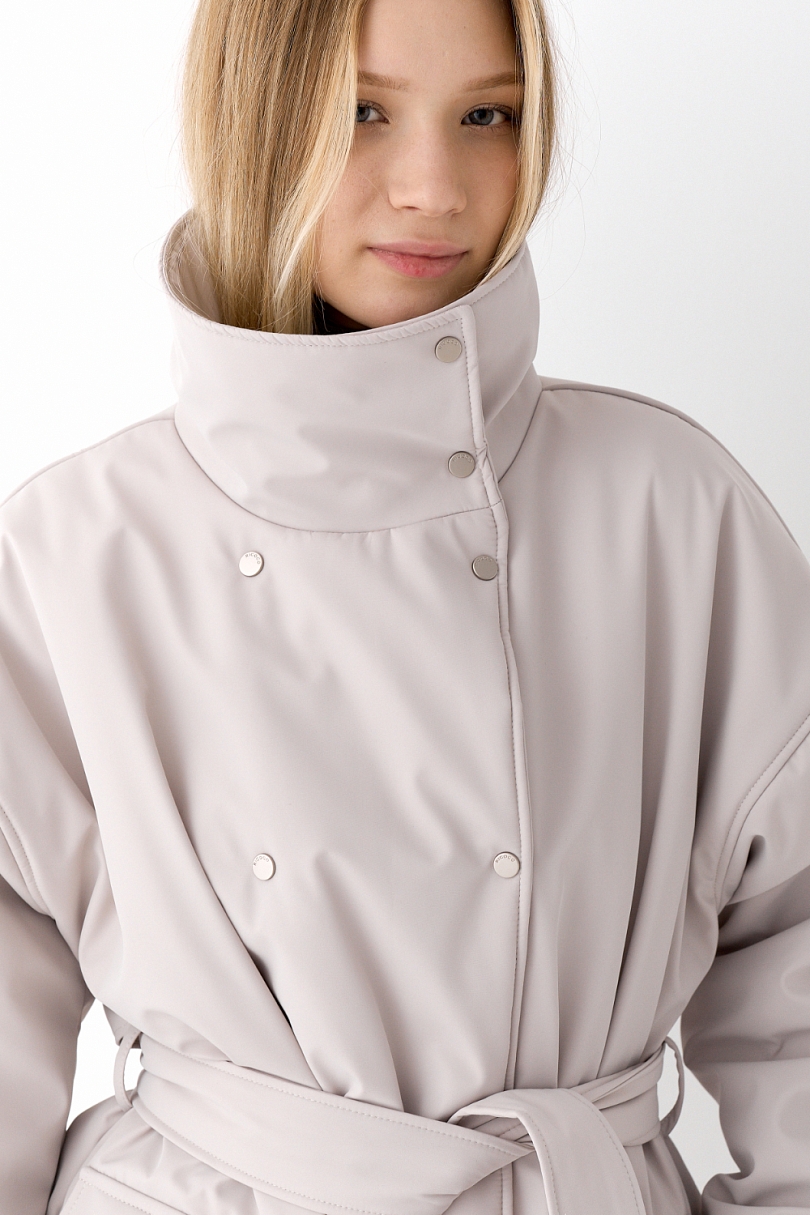 Парка на кнопках двубортная