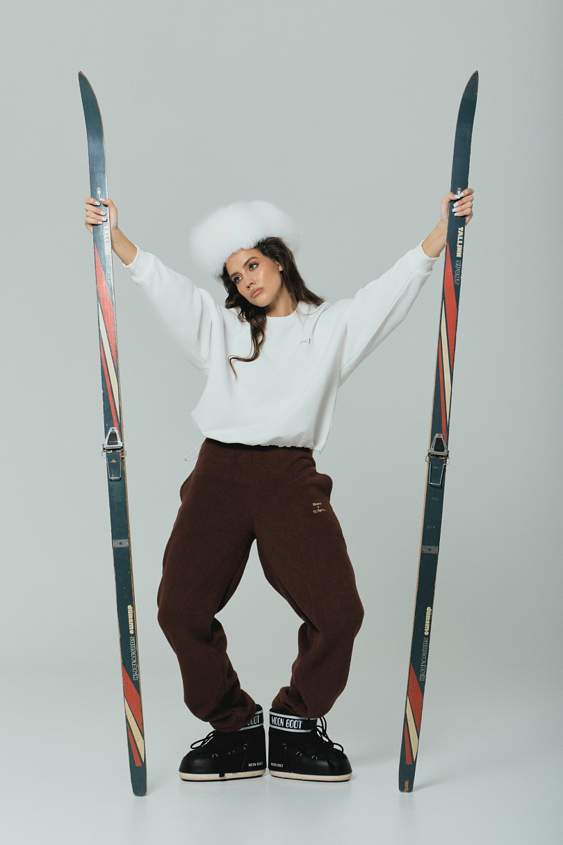 Свитшот Alpine с велюр эффектом