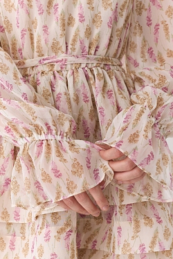 Платье с пышной юбкой с ярусами