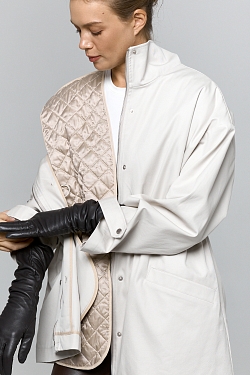 Ветровка из хлопка с пропиткой со съемным утеплителем