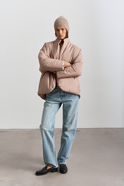 Куртка с цельнокроеным рукавом с поясом