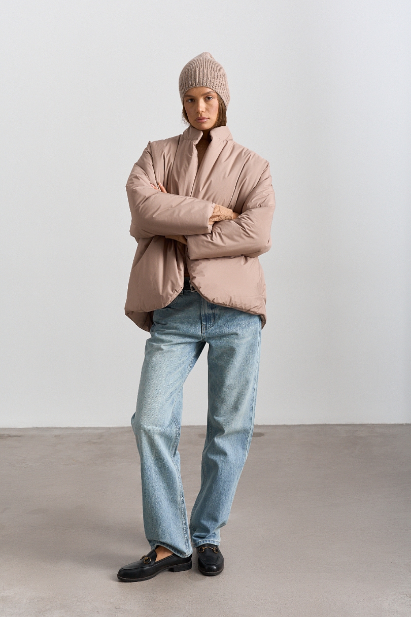 Куртка с цельнокроеным рукавом с поясом