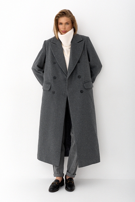 Пальто из шерсти оверсайз