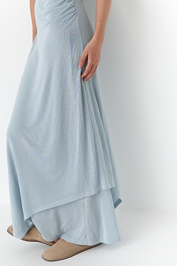 Платье-майка из вискозы с многослойным эффектом 