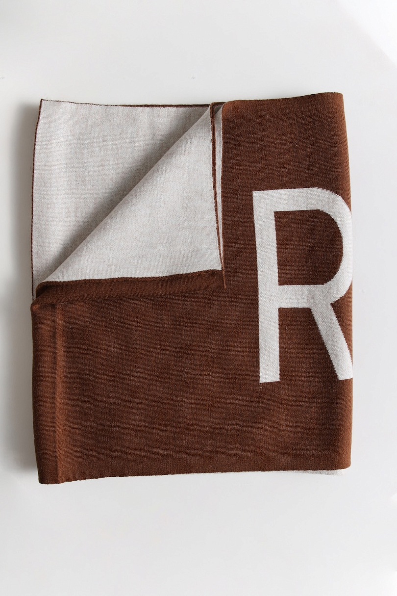 Шарф с лого Double face