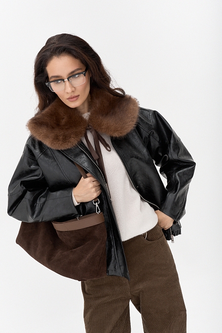 Воротник из экомеха