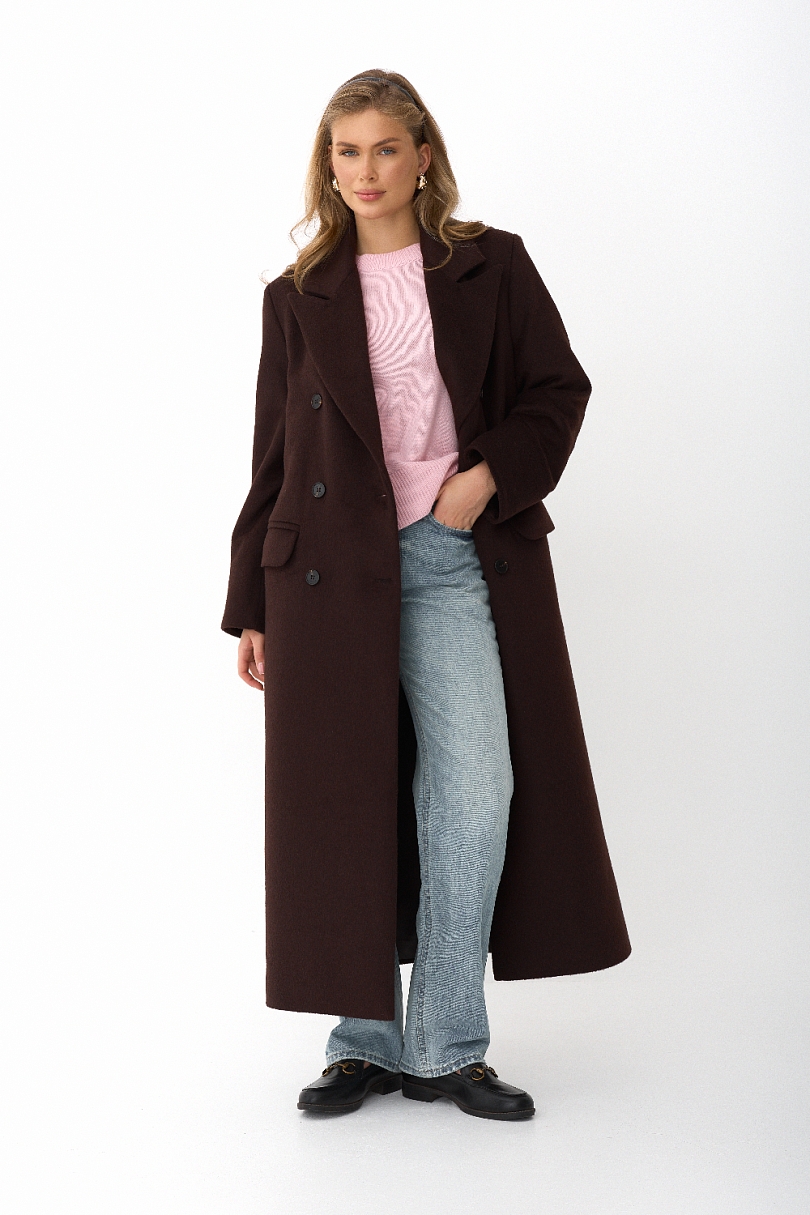 Пальто из шерсти оверсайз