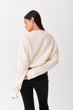 Свитер букле из хлопка