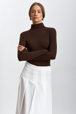 Водолазка из тенсела и шерсти