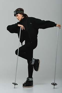 Толстовка на молнии Alpine с велюр эффектом 