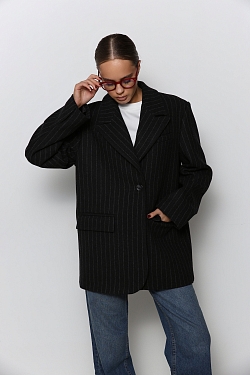 Пальто-бушлат в полоску