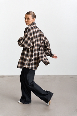 Рубашка в клетку оверсайз