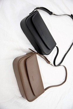 Сумка из натуральной кожи базовая с лого