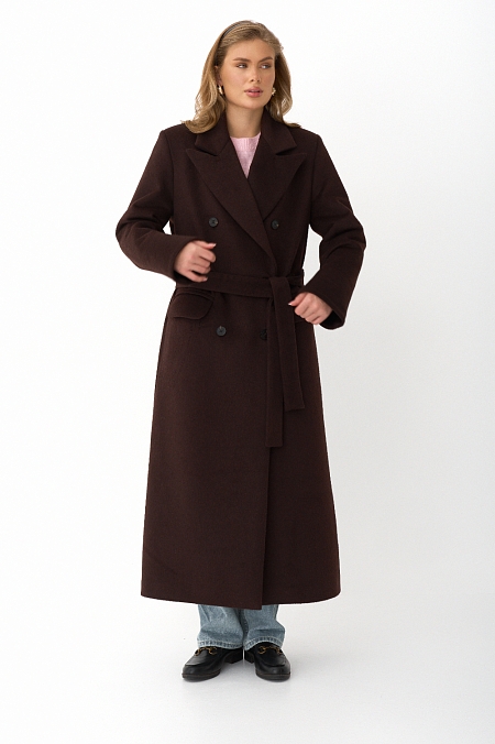 Пальто из шерсти оверсайз