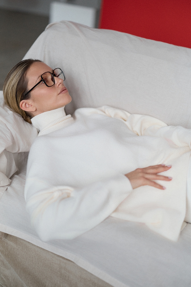 Свитер с шерстью оверсайз