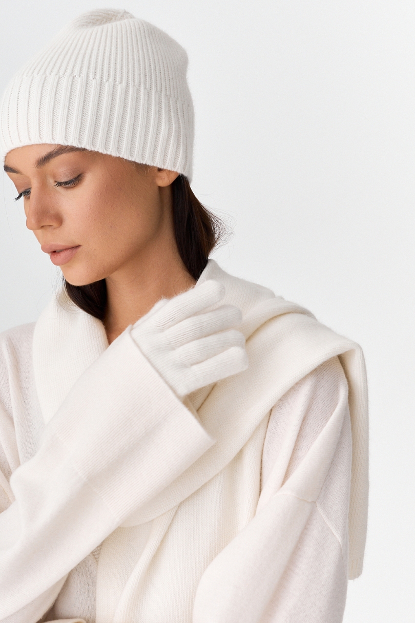 Шарф базовый с шерстью