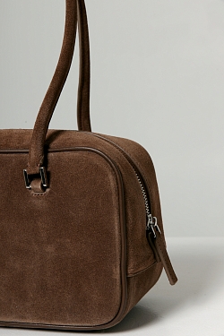 Сумка-багет из натуральной замши medium