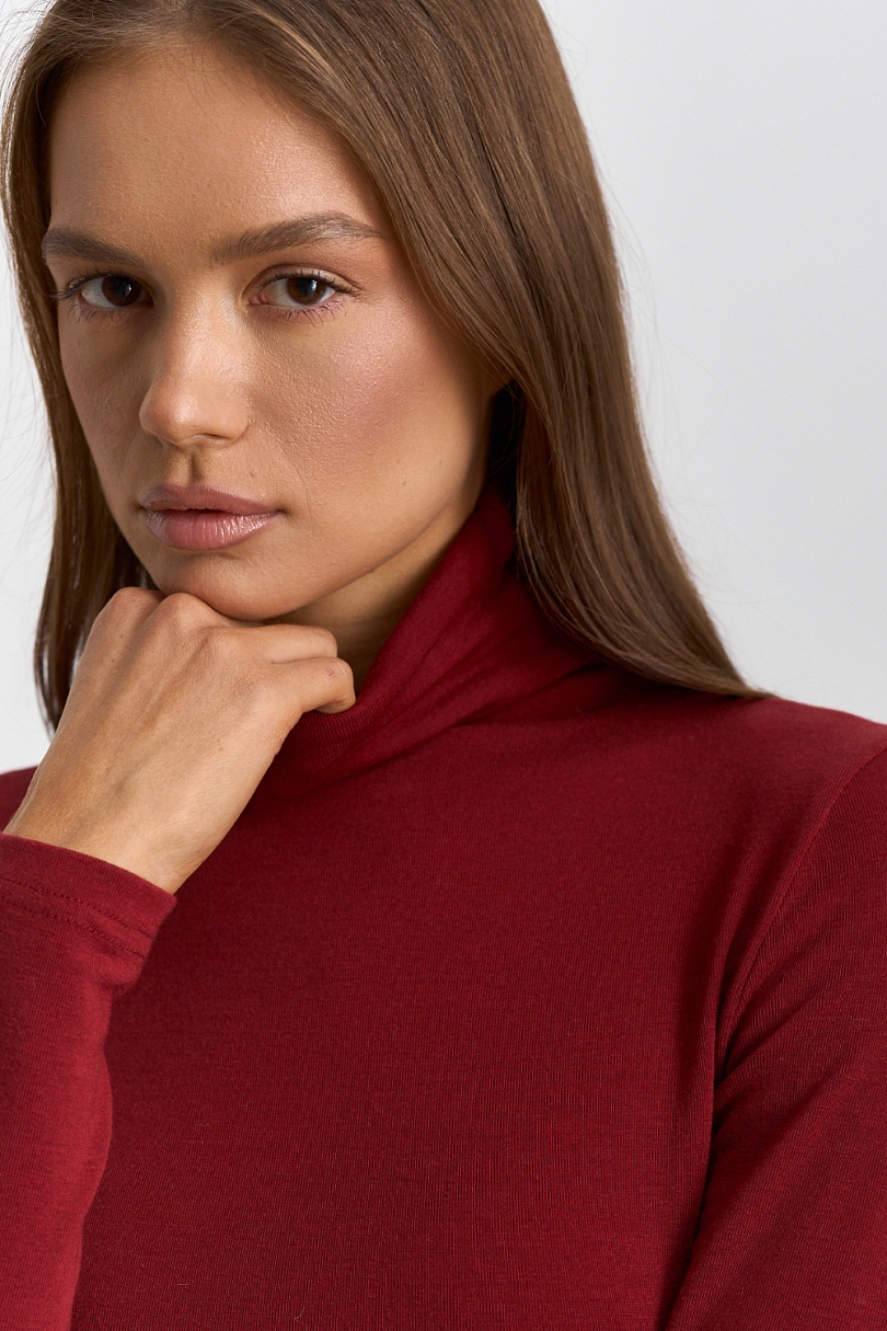 Водолазка из тенсела и шерсти