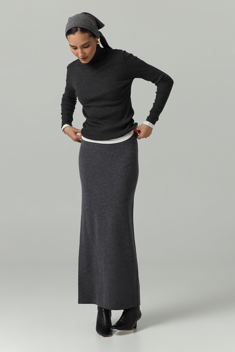 Юбка из шерсти и кашемира