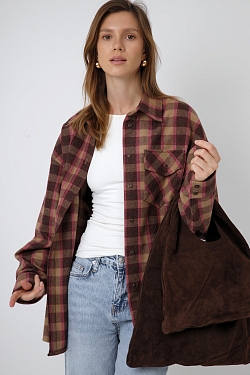 Рубашка из шерсти на пуговицах