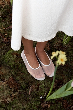 Балетки из сетки