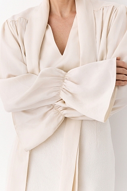 Блуза из 100% лиоцелла с бантом