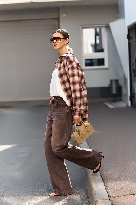 Джинсы DENIM CAPSULE coffee tint