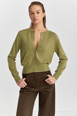 Кардиган тонкой вязки на пуговицах