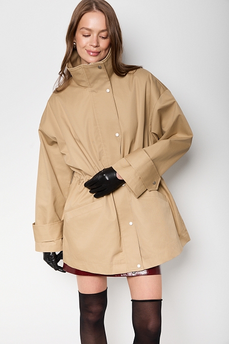 Ветровка с асимметричной планкой со съемным утеплителем