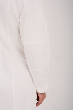 Платье с О-образной линией плеча из мягкого денима