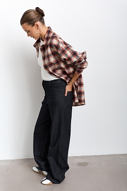 Рубашка в клетку оверсайз