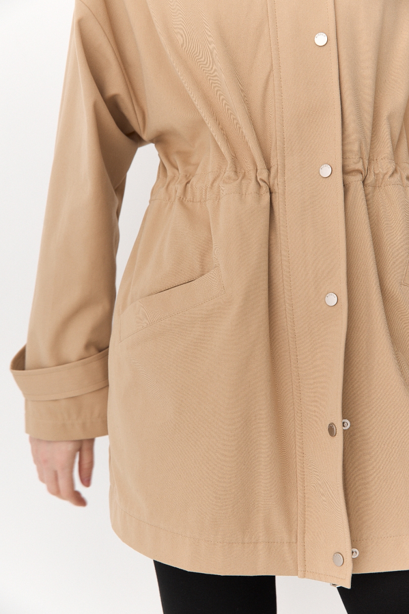 Ветровка из хлопка с пропиткой со съемным утеплителем