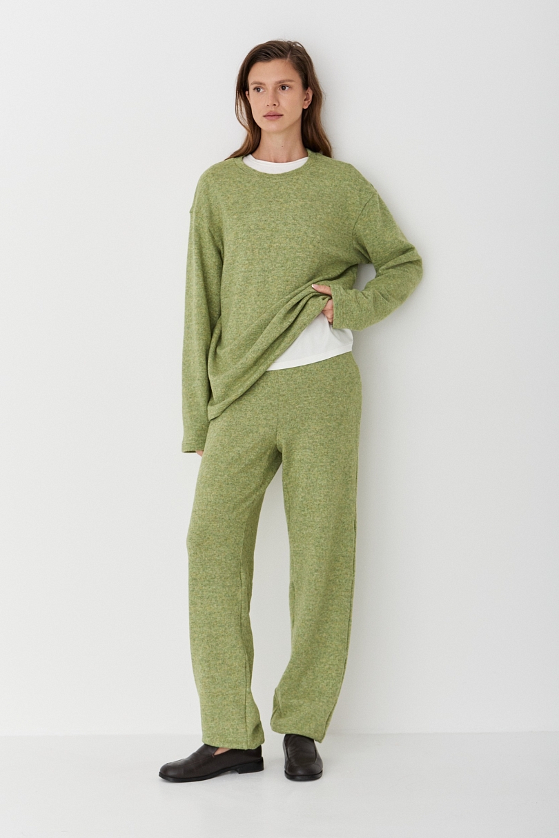 Брюки базовые из смесовой шерсти CL