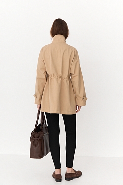 Ветровка из хлопка с пропиткой со съемным утеплителем