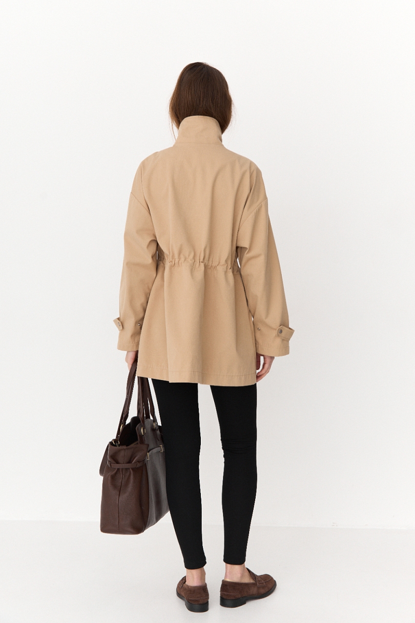 Ветровка из хлопка с пропиткой со съемным утеплителем