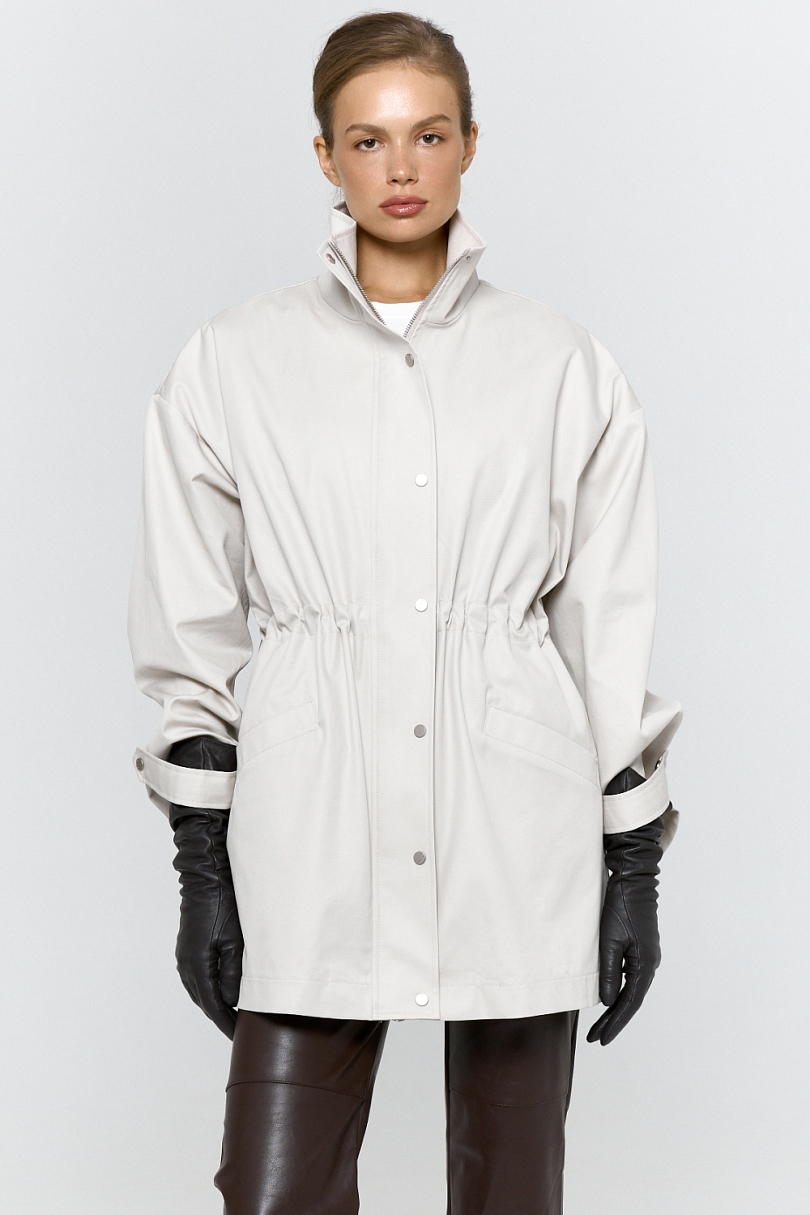 Ветровка из хлопка с пропиткой со съемным утеплителем