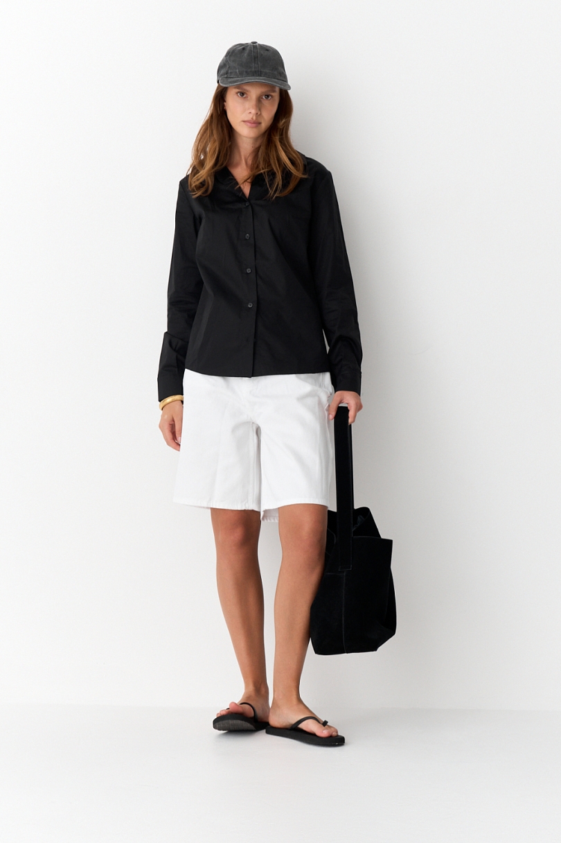 Бермуды из денима