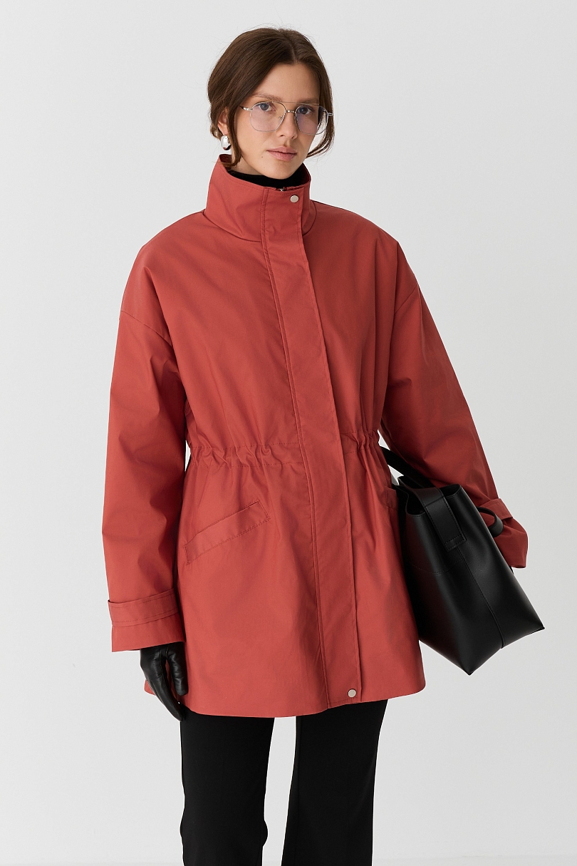 Ветровка из тенсела с хлопком со съемным утеплителем