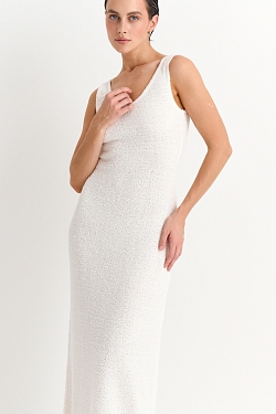 Платье-майка из пушистого трикотажа