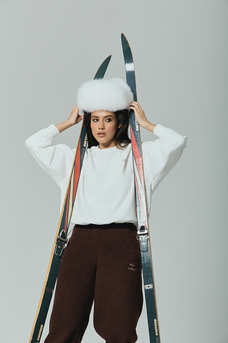 Свитшот Alpine с велюр эффектом