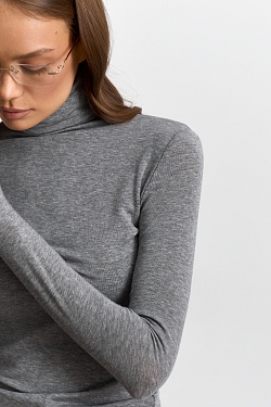 Водолазка из тенсела и шерсти